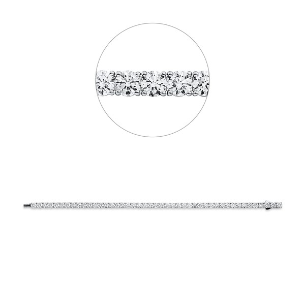 Armband aus 750 Weißgold 45 Brillanten 8.85ct