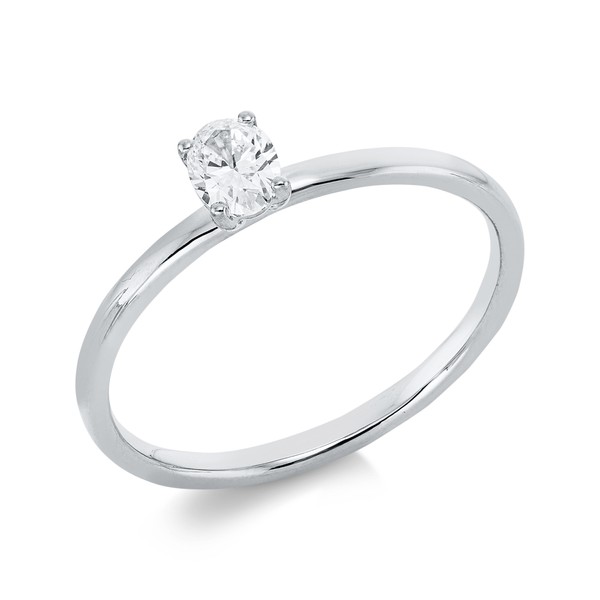 Solitaire Ring aus 750 Weißgold Diamant 0.25ct