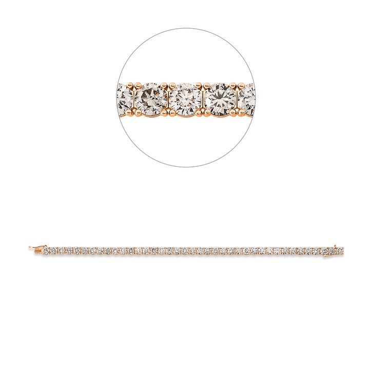 Armband aus 750 Rotgold 39 Brillanten 11.83ct