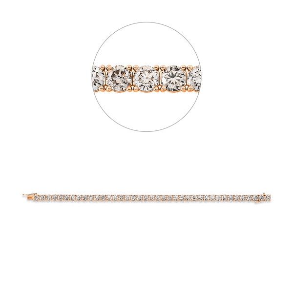 Armband aus 750 Rotgold 39 Brillanten 11.83ct