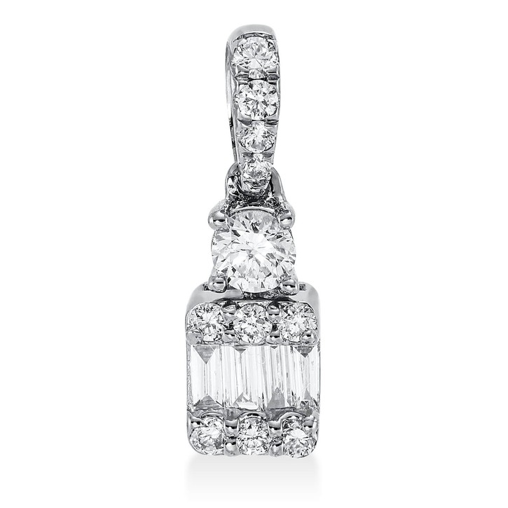 Anhänger aus 750 Weißgold 15 Brillanten 0.29ct