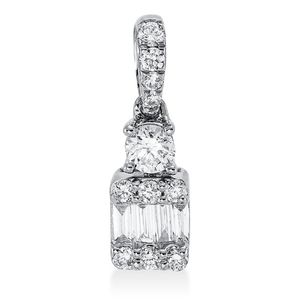 Anhänger aus 750 Weißgold 15 Brillanten 0.29ct