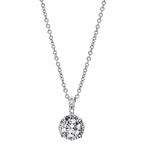 Collier aus 750 Gold Weißgold 13 Diamanten 0,7ct TW-SI L:45,7cm Collier aus 750 Gold Weißgold 13 Diamanten 0,7ct TW-SI L:45,7cm