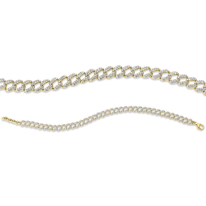 Armband aus 750 Gelbgold 684 Brillanten 3.26ct