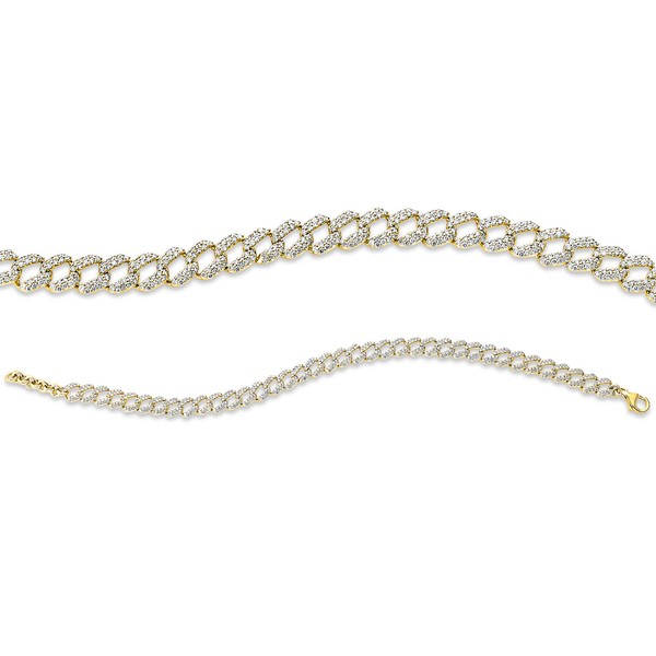 Armband aus 750 Gelbgold 684 Brillanten 3.26ct