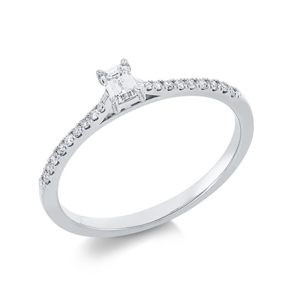 Ring aus 750 Weißgold 19 Brillanten 0.24ct