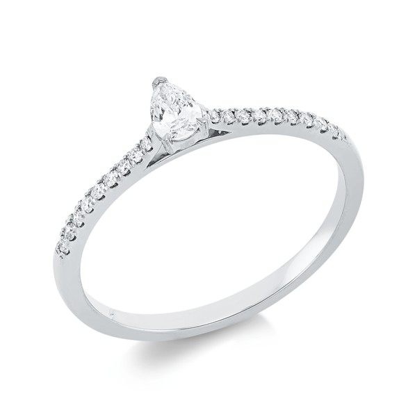Ring aus 750 Weißgold 19 Brillanten 0.24ct