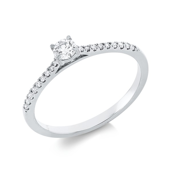 Ring aus 750 Weißgold 19 Brillanten 0.24ct