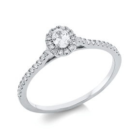 Ring aus 750 Gold Weißgold 37 Diamanten 0,31ct TW-SI B:6,2mm Ring aus 750 Gold Weißgold 37 Diamanten 0,31ct TW-SI B:6,2mm