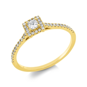 Ring aus 750 Gold Gelbgold 39 Diamanten 0,31ct TW-SI B:5,3mm Ring aus 750 Gold Gelbgold 39 Diamanten 0,31ct TW-SI B:5,3mm