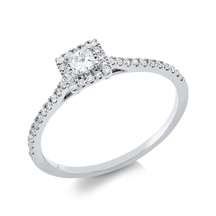 Ring aus 750 Weißgold 39 Brillanten 0.32ct