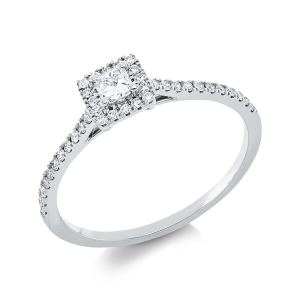 Ring aus 750 Weißgold 39 Brillanten 0.32ct