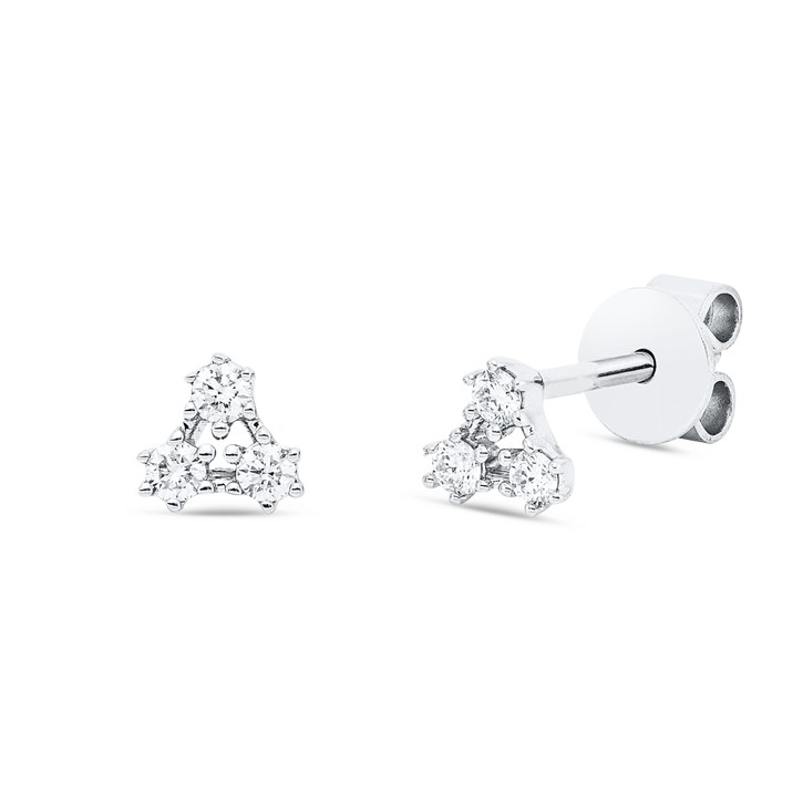 Ohrstecker aus 750 Weißgold 6 Brillanten 0.13ct