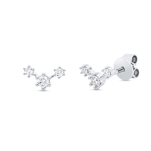 Ohrstecker aus 750 Weißgold 6 Brillanten 0.2ct