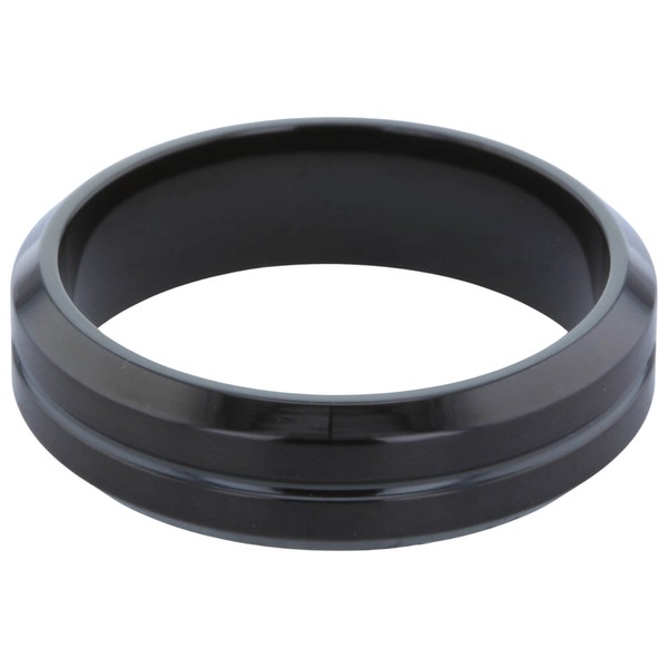 Herrenring aus Edelstahl schwarz beschichtet