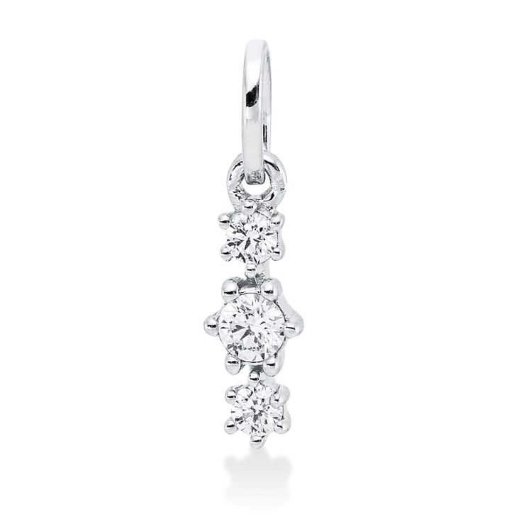 Anhänger aus 750 Weißgold 3 Brillanten 0.1ct