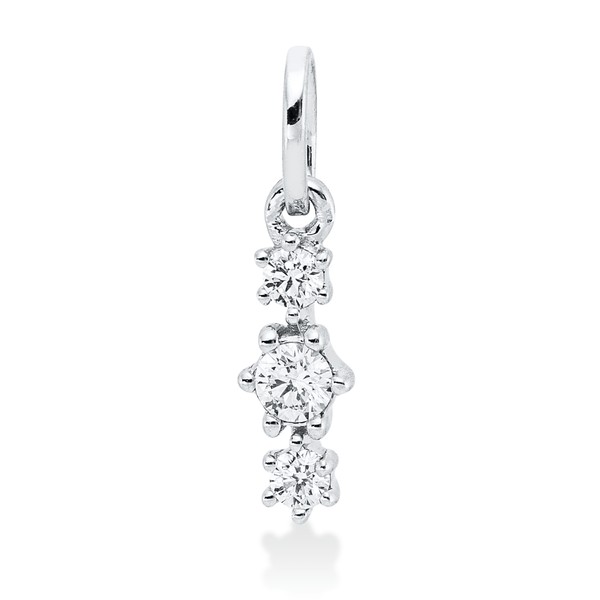 Anhänger aus 750 Weißgold 3 Brillanten 0.1ct