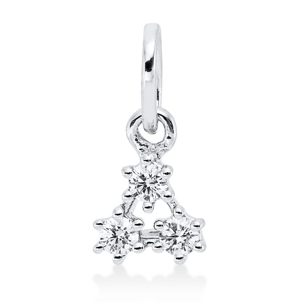 Anhänger aus 750 Weißgold 3 Brillanten 0.07ct