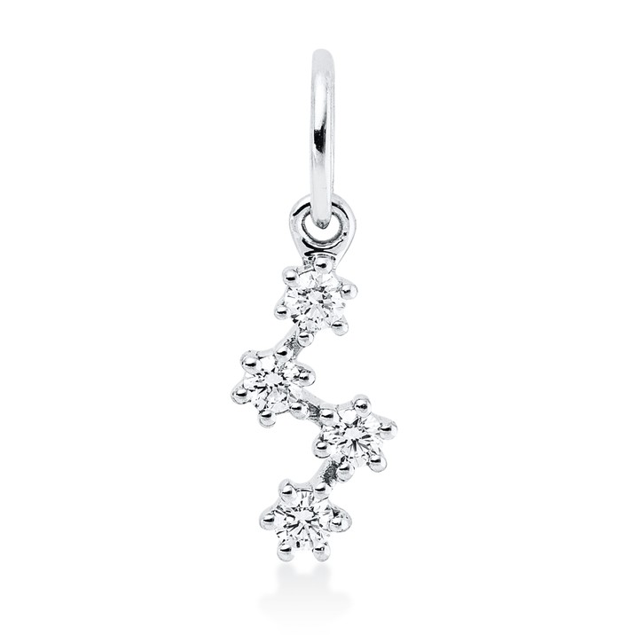Anhänger aus 750 Weißgold 4 Brillanten 0.09ct