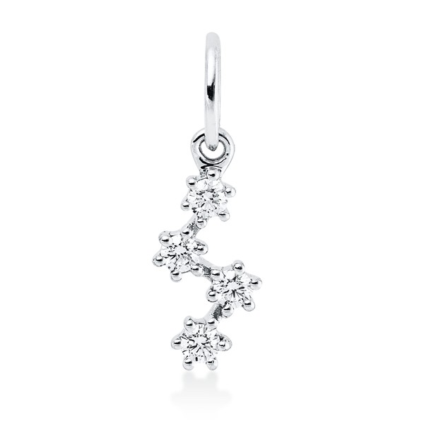 Anhänger aus 750 Weißgold 4 Brillanten 0.09ct