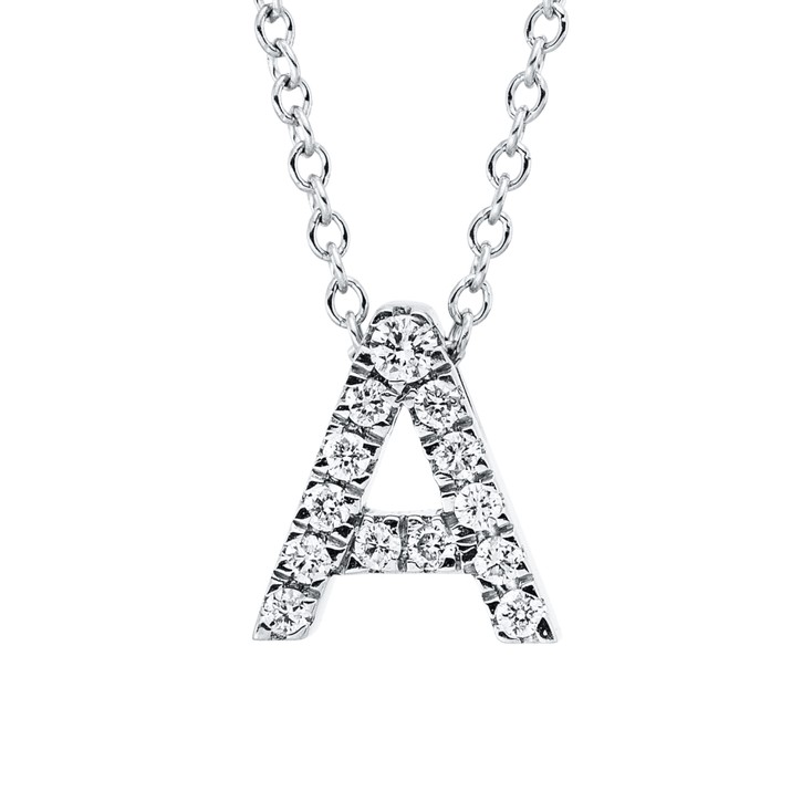 Collier aus 750 Weißgold 13 Brillanten 0.09ct