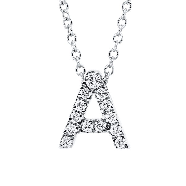 Collier aus 750 Weißgold 13 Brillanten 0.09ct