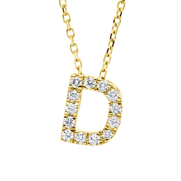 Collier aus 750 Gelbgold 13 Brillanten 0.11ct
