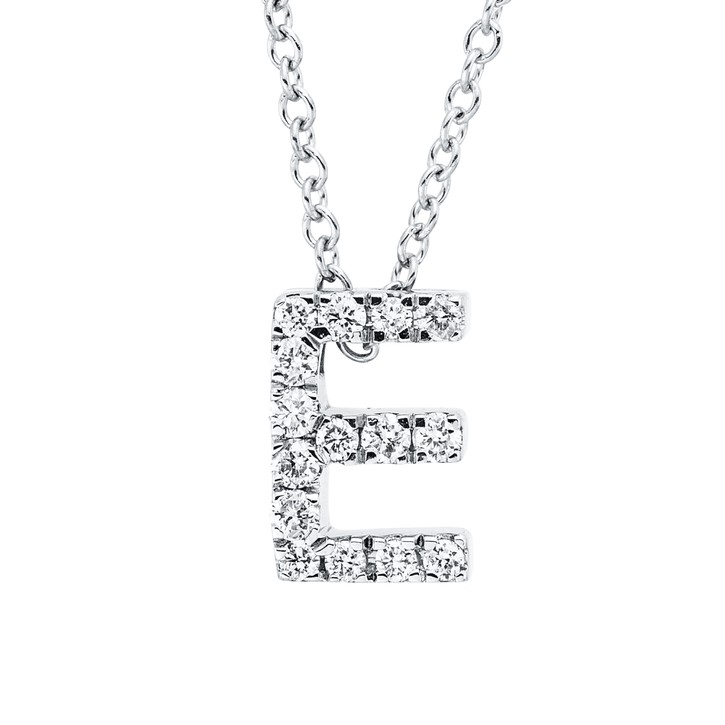 Collier aus 750 Weißgold 15 Brillanten 0.11ct