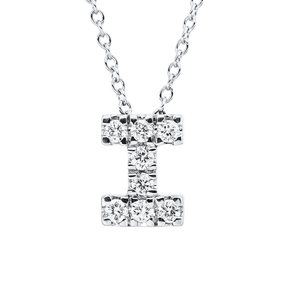 Collier aus 750 Gold Weißgold 8 Brillanten 0,14ct TW-SI L:45,7cm Collier aus 750 Gold Weißgold 8 Brillanten 0,14ct TW-SI L:45,7cm