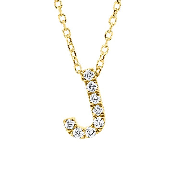 Collier aus 750 Gelbgold 8 Brillanten 0.07ct