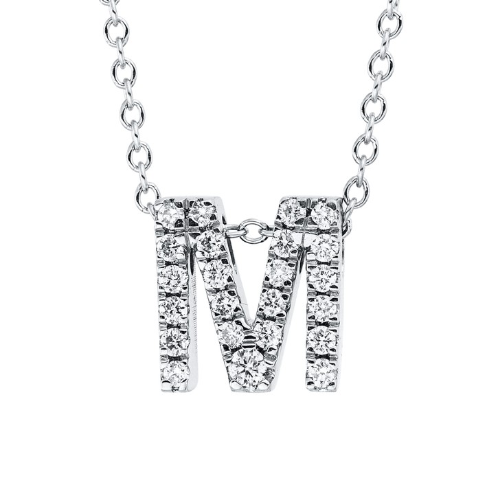 Collier aus 750 Weißgold 23 Brillanten 0.09ct