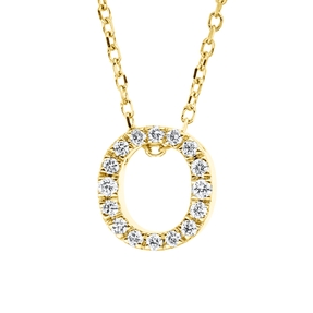 Collier aus 750 Gold Gelbgold 16 Brillanten 0,09ct TW-SI L:45,7cm Collier aus 750 Gold Gelbgold 16 Brillanten 0,09ct TW-SI L:45,7cm