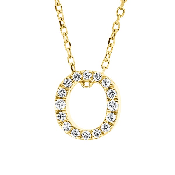 Collier aus 750 Gelbgold 16 Brillanten 0.09ct