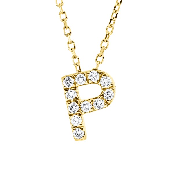 Collier aus 750 Gelbgold 11 Brillanten 0.11ct