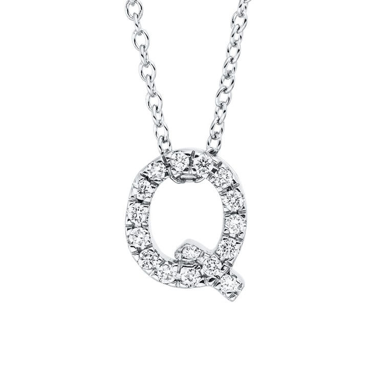 Collier aus 750 Weißgold 16 Brillanten 0.1ct