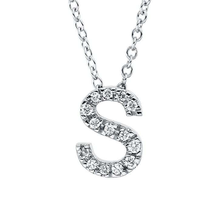 Collier aus 750 Weißgold 114 Brillanten 0.1ct