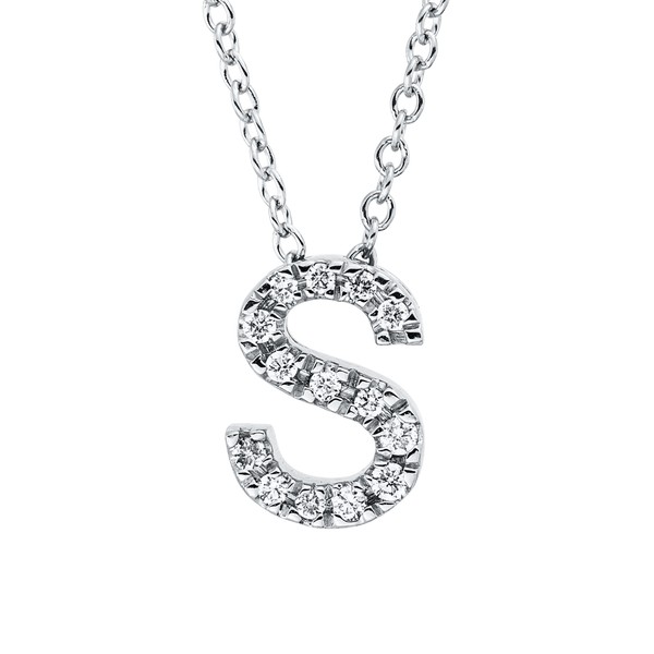 Collier aus 750 Weißgold 114 Brillanten 0.1ct