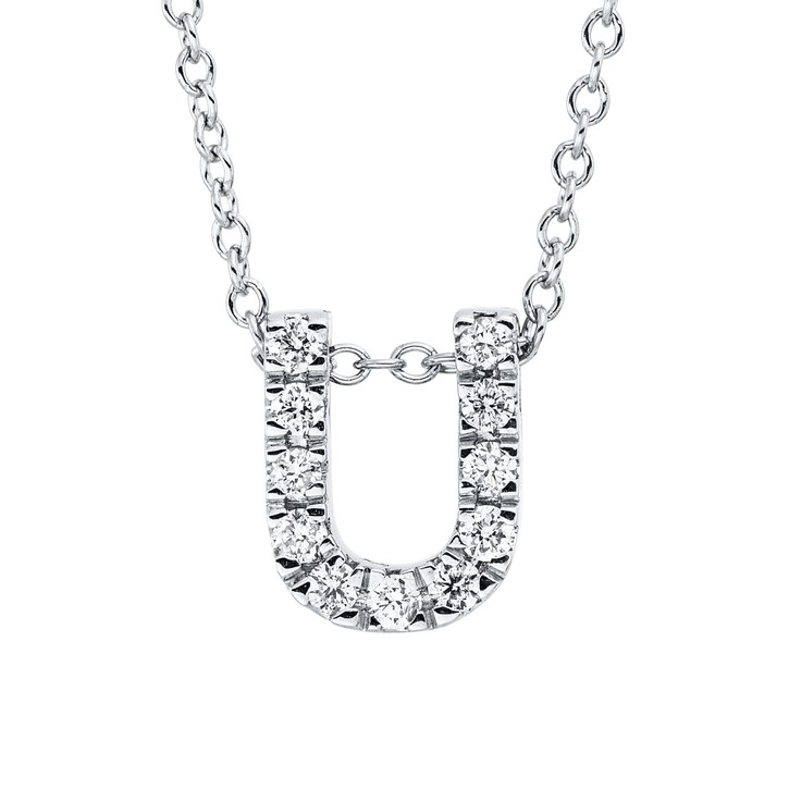 Collier aus 750 Weißgold 11 Brillanten 0.11ct