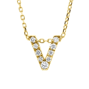 Collier aus 750 Gold Gelbgold 9 Brillanten 0,09ct TW-SI L:45,7cm Collier aus 750 Gold Gelbgold 9 Brillanten 0,09ct TW-SI L:45,7cm