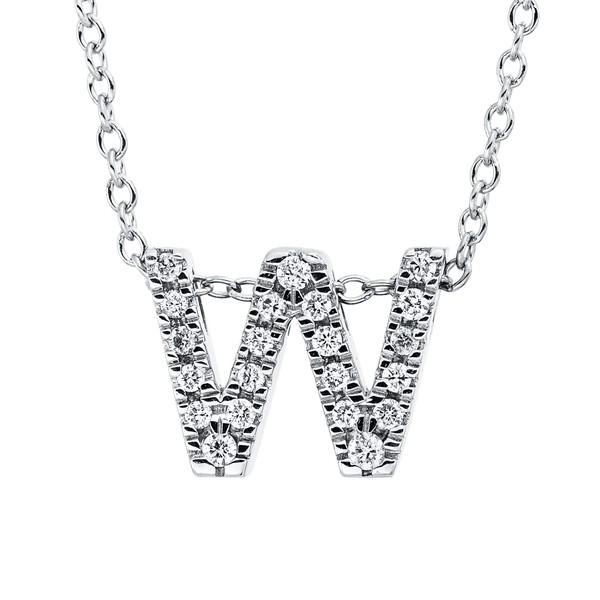 Collier aus 750 Weißgold 21 Brillanten 0.11ct
