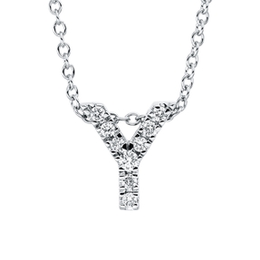 Collier aus 750 Gold Weißgold 9 Brillanten 0,07ct TW-SI L:45,7cm Collier aus 750 Gold Weißgold 9 Brillanten 0,07ct TW-SI L:45,7cm