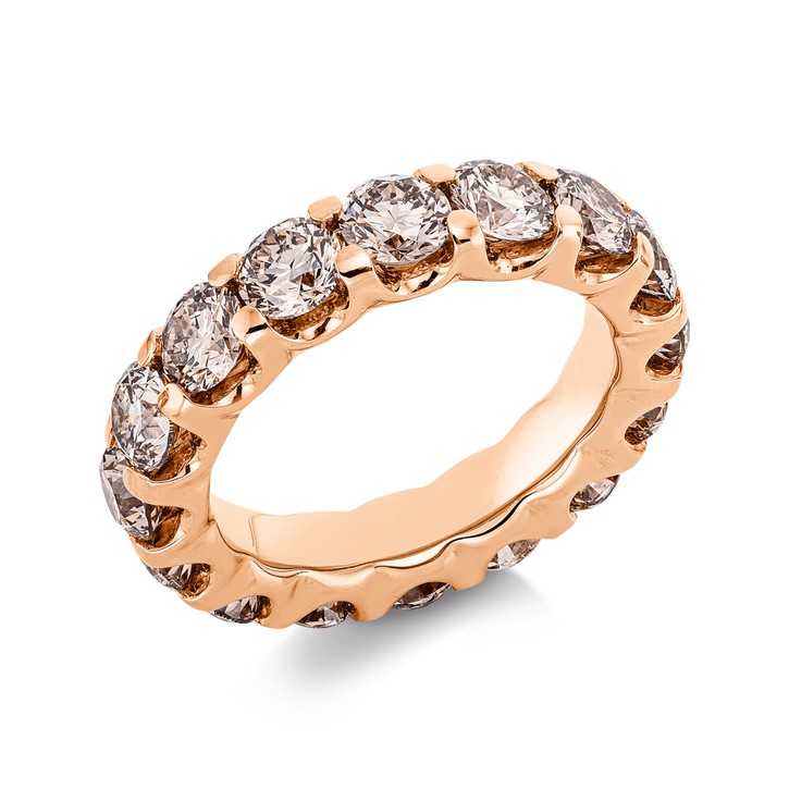 Ring aus 750 Rotgold 16 Brillanten 5.28ct