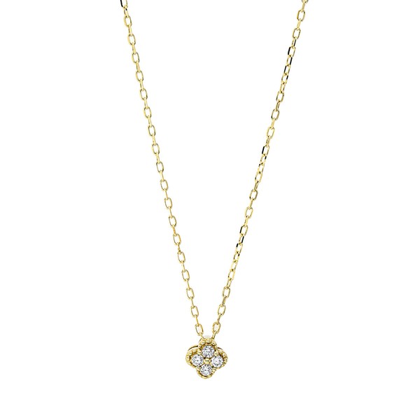 Collier aus 750 Gelbgold 4 Brillanten 0.09ct