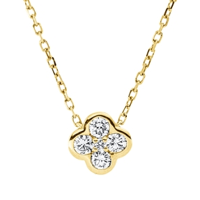 Collier aus 750 Gold Gelbgold 5 Brillanten 0,18ct TW-SI L:45cm Collier aus 750 Gold Gelbgold 5 Brillanten 0,18ct TW-SI L:45cm