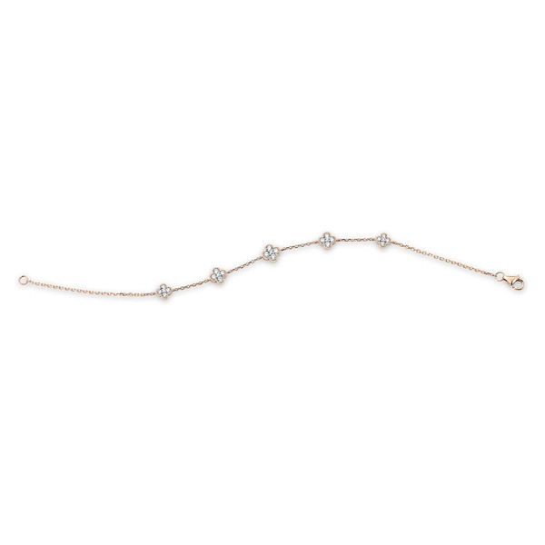 Armband aus 750 Rotgold 25 Brillanten 0.67ct