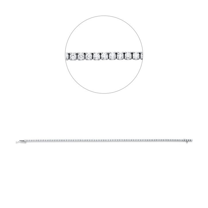 Armband aus 750 Weißgold 95 Brillanten 1.39ct