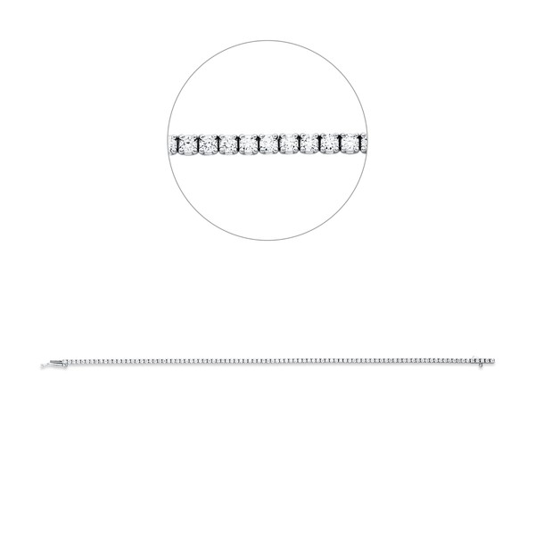 Armband aus 750 Weißgold 95 Brillanten 1.39ct