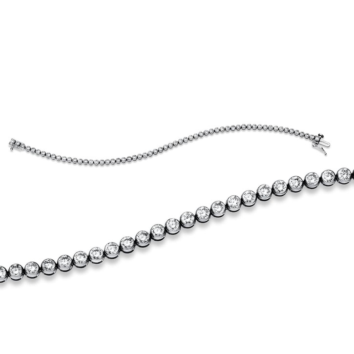Armband aus 750 Weißgold 54 Brillanten 5ct