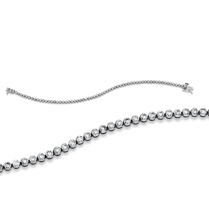 Armband aus 585 Weißgold 65 Brillanten 3ct