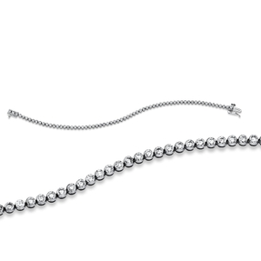 Armband aus 585 Gold Weißgold 65 Brillanten 3ct TW-SI B:2,8mm L:18,4cm